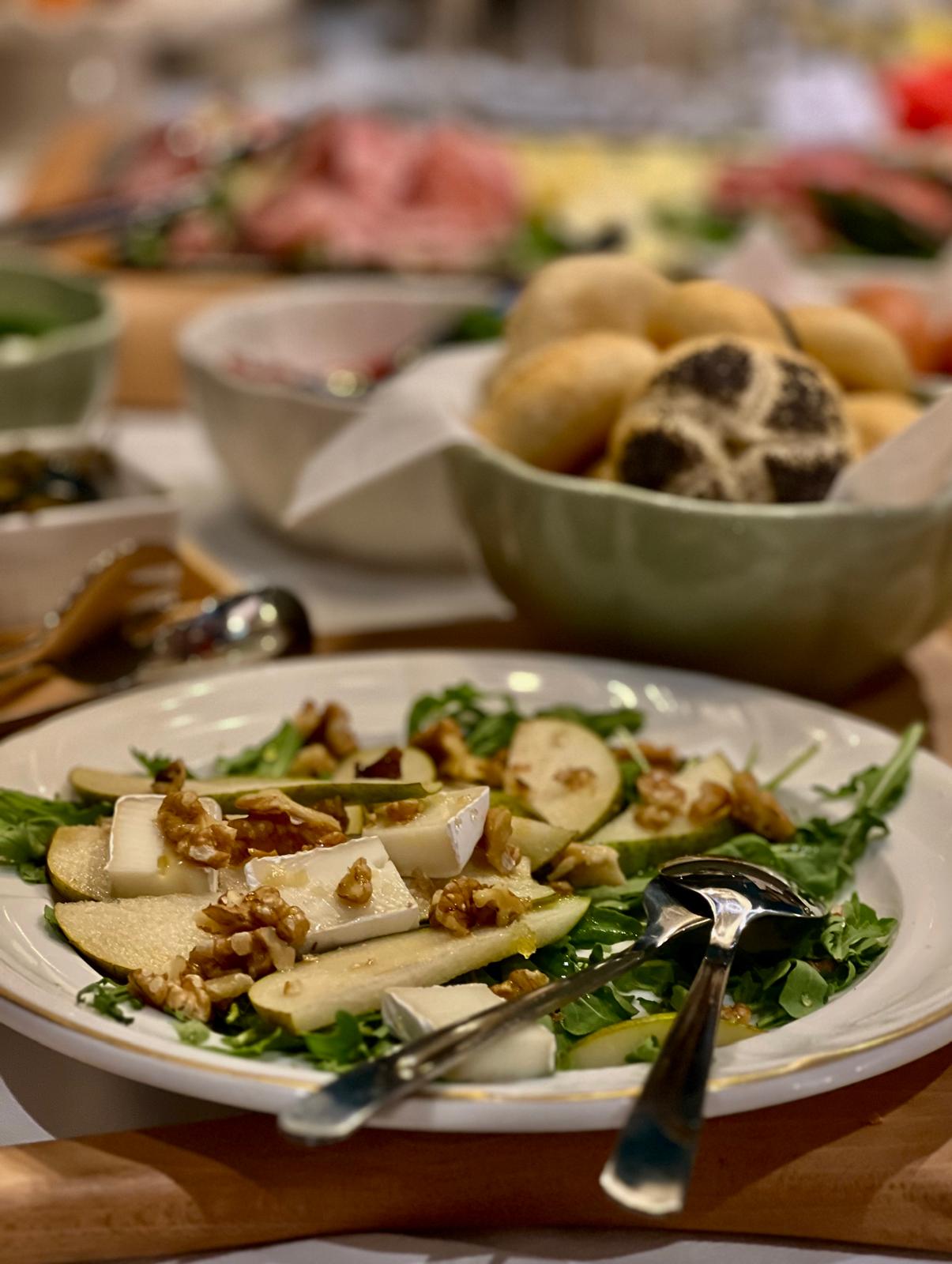 Fresh breakfast salad served at Villa Adora